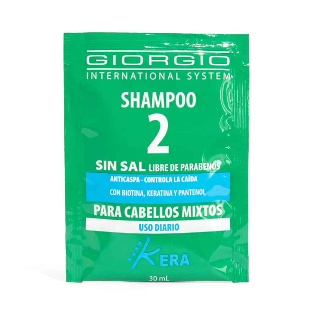 Shampoo #2 Anticaspa Cabellos Mixtos Sobre 30ml Giorgio