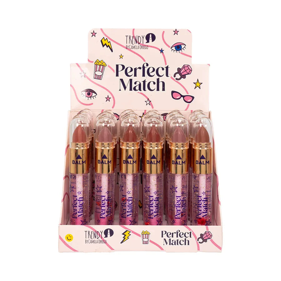 Brillo Mágico Doble con Labial Perfect Match Trendy