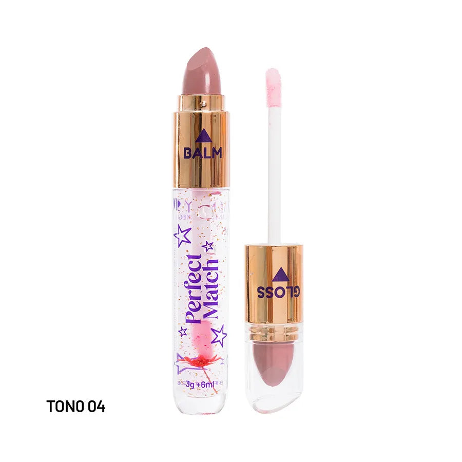 Brillo Mágico Doble con Labial Perfect Match Trendy