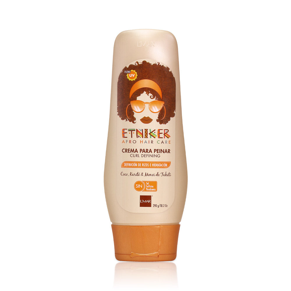 Crema Para Peinar Rizos Y Afros Etniker 290 g Lmar
