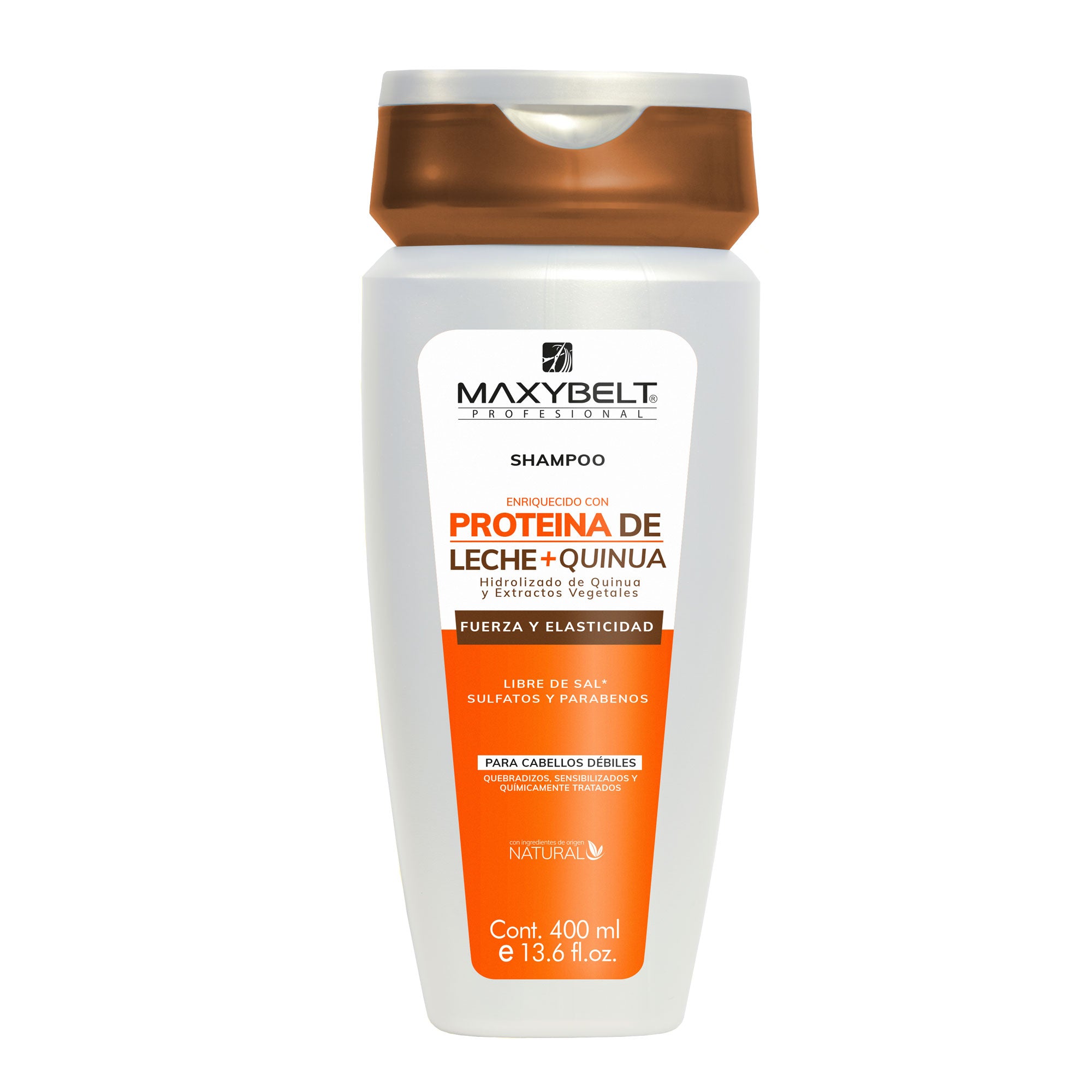 Shampoo Proteína de Leche Hidratante 400ml Maxybelt