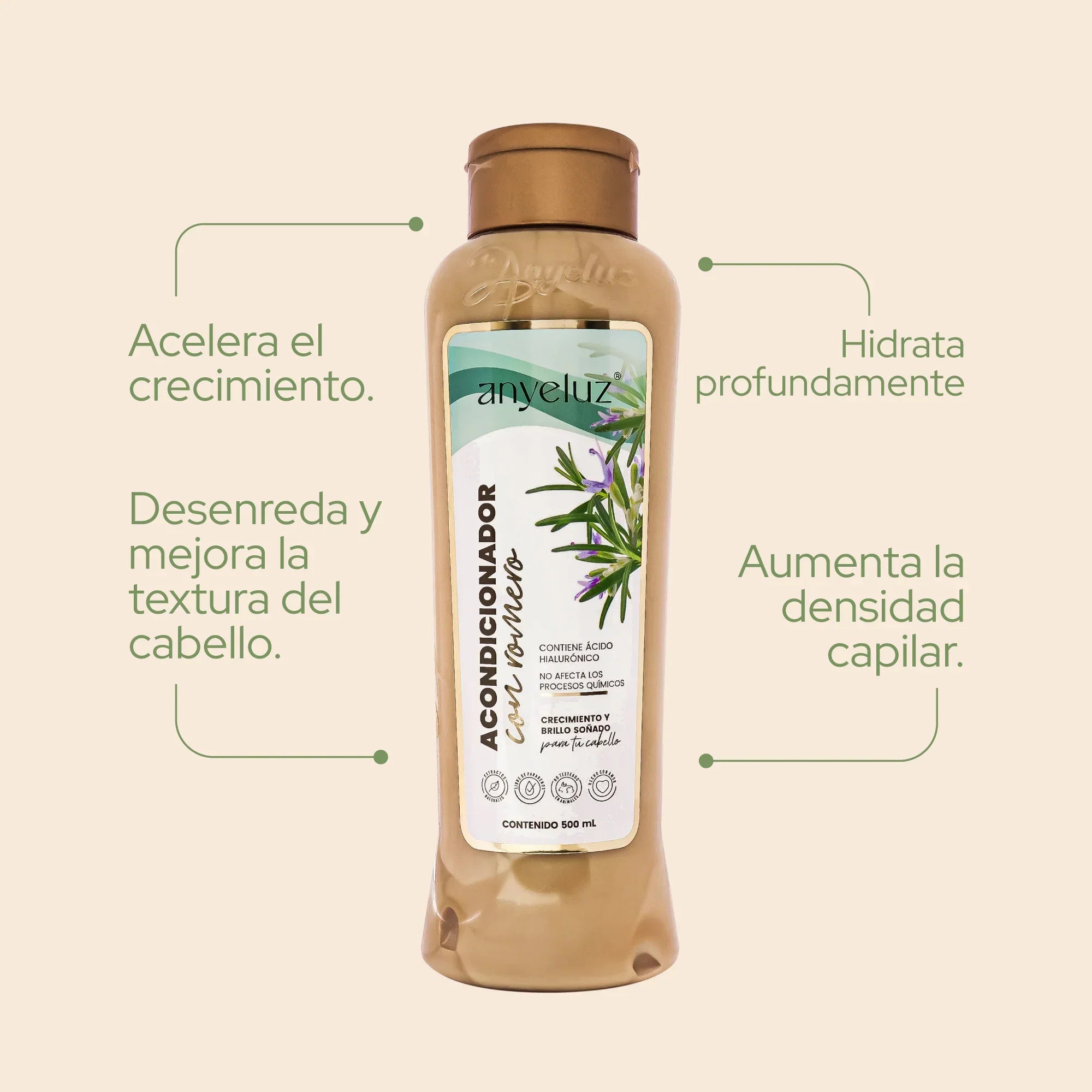 Acondicionador Fortalecedor de Romero Anyeluz 500 ml