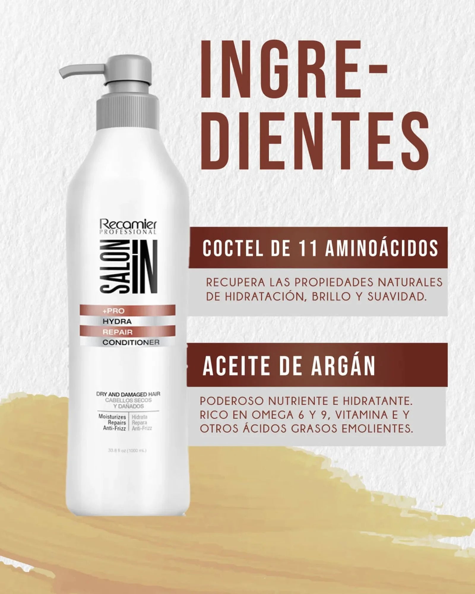 Acondicionador Hydra Repair Salon In 1000 Ml - Recamier