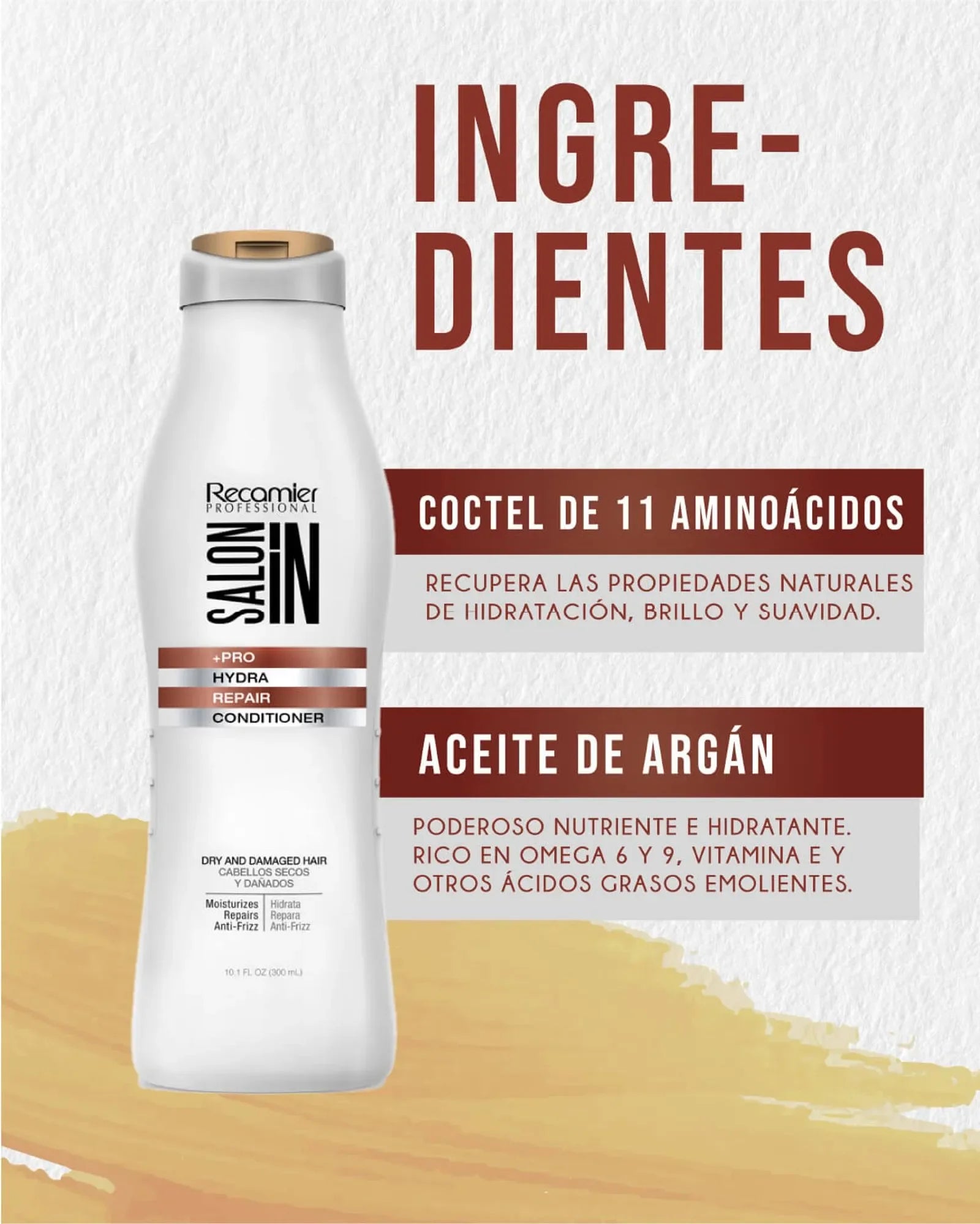 Salon In Acondicionador Hydra Repair * 300 Ml Recamier