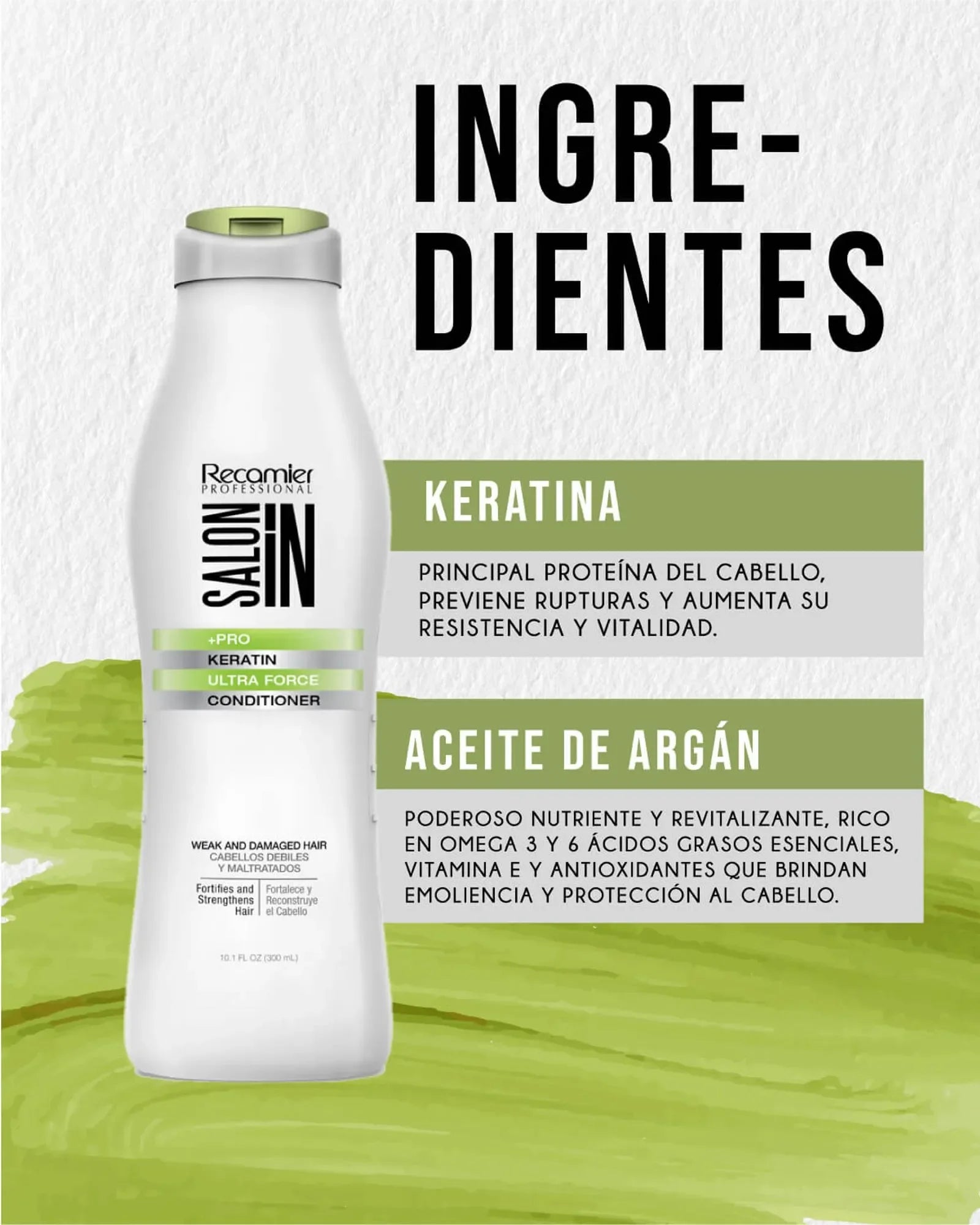 Acondicionador Keratin Ultra Force Recamier X 300