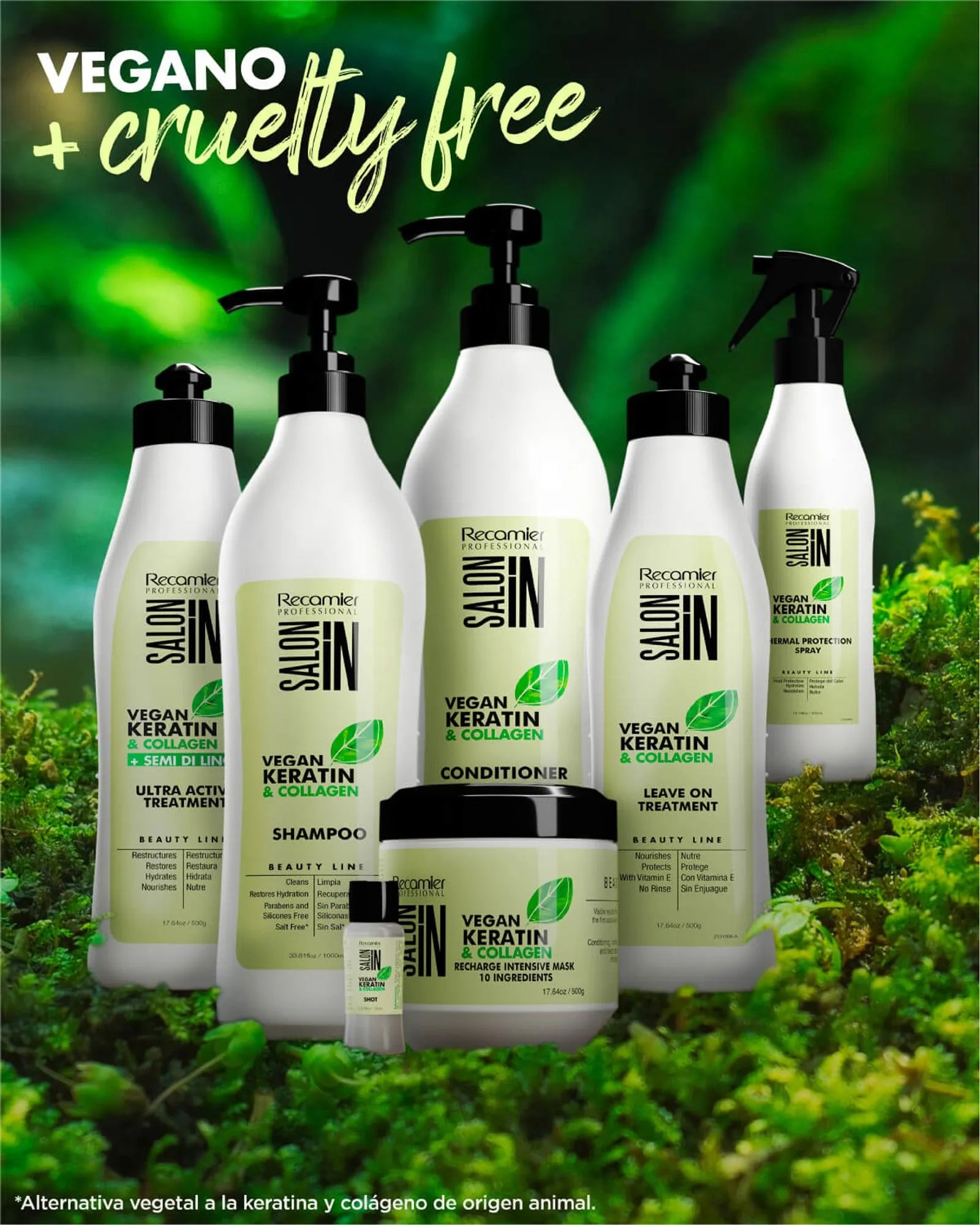 Acondicionador Vegan Keratin Colageno X1000 Recamier