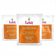 Shampoo Queratina con Argán Cojín 30g Lehit