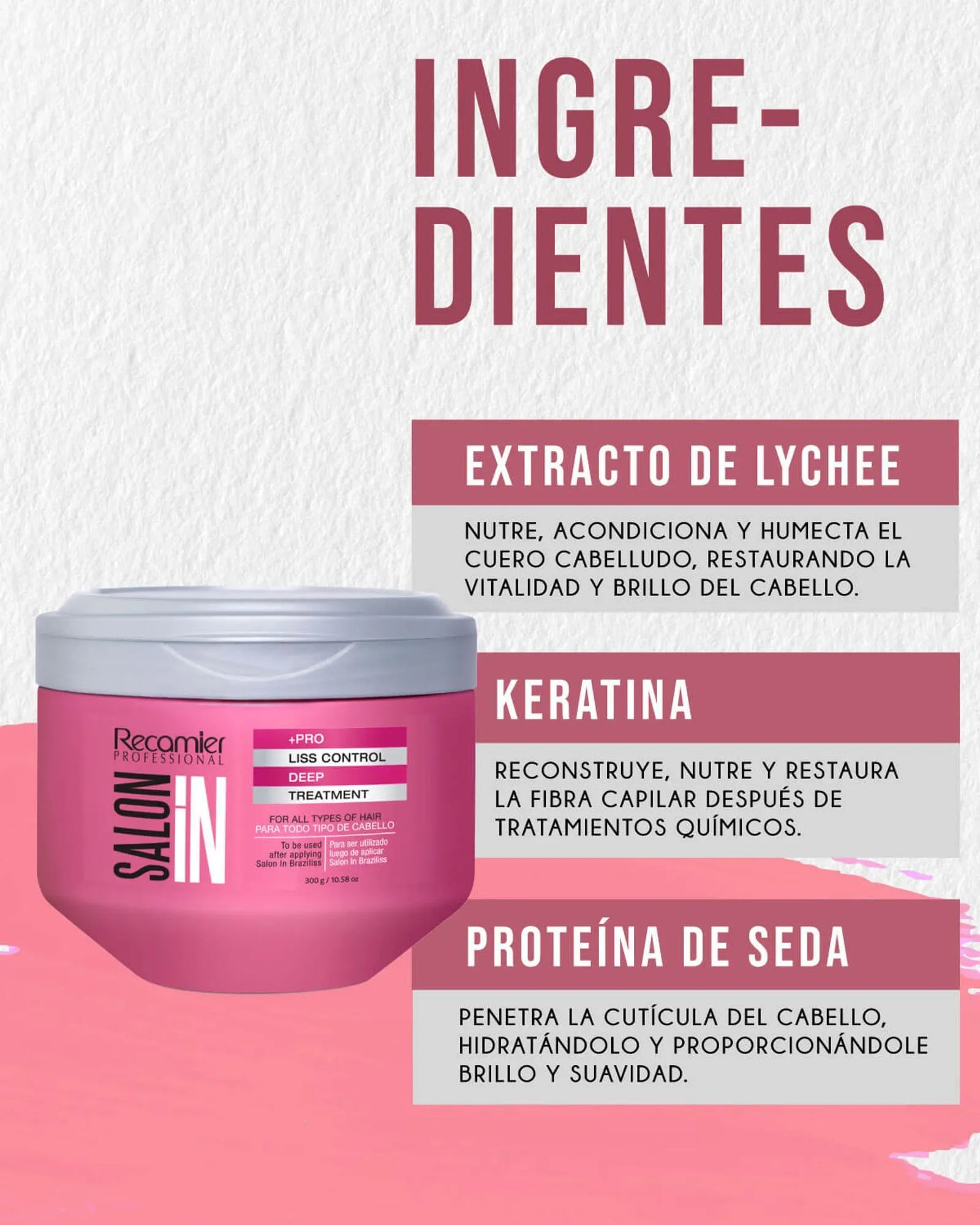 Tratamiento Liss Control Rosado Recamier *300 Ml