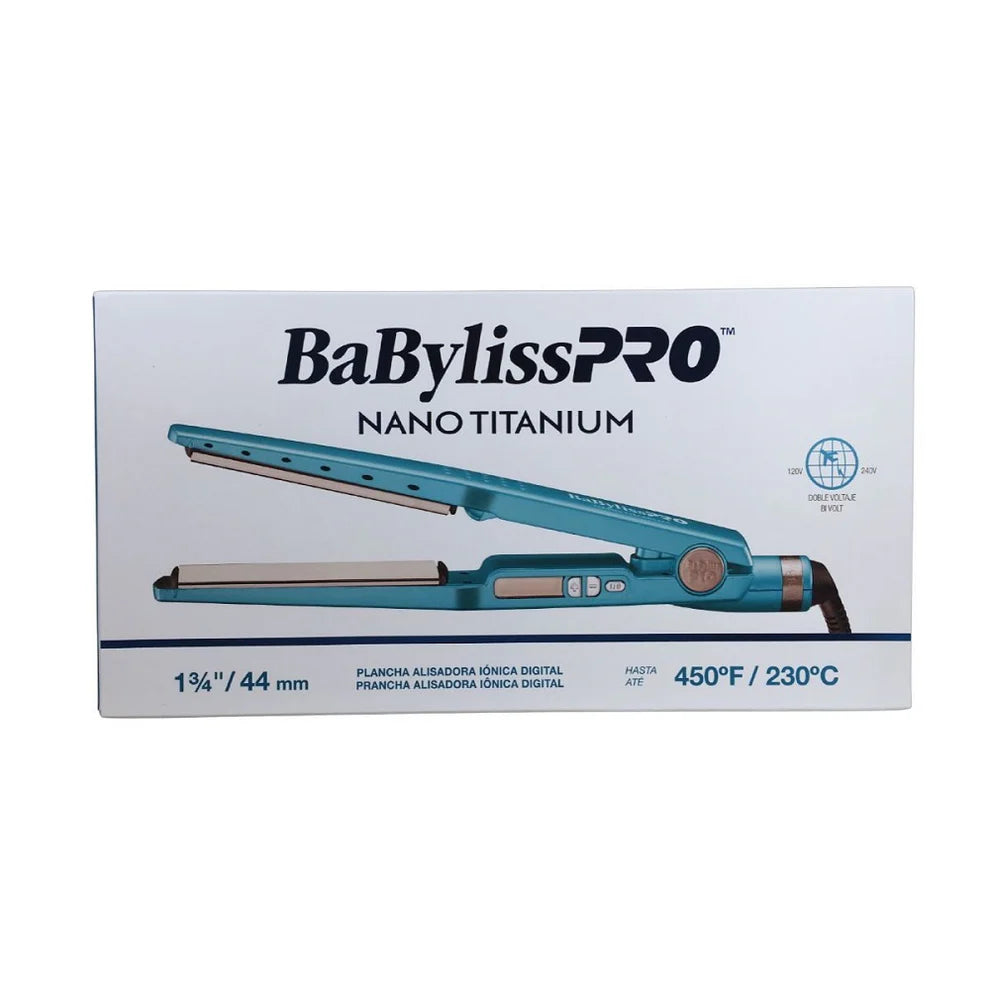 Plancha 4094 Nano Titanium Digital Azul 1 3/4 Baby Liss