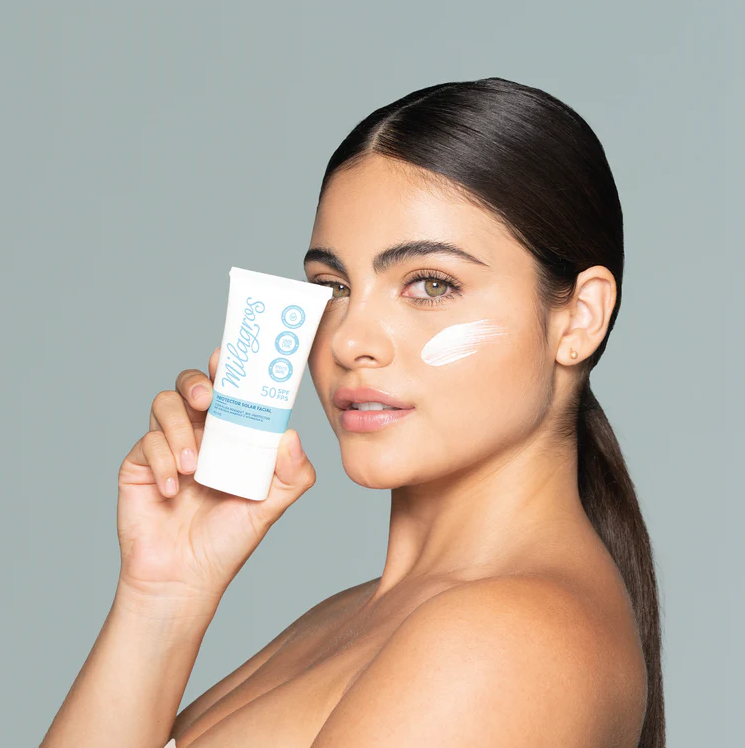 Protector Solar Facial Sin Color FPS50 Milagros 40Ml