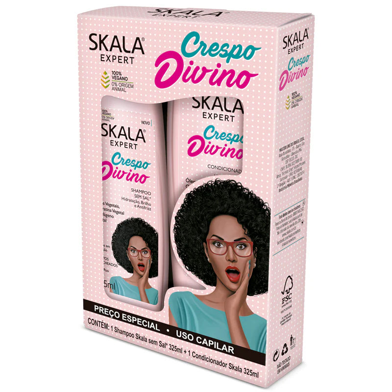 Kit Shampoo + Acondici Crespo Divino Skala *325