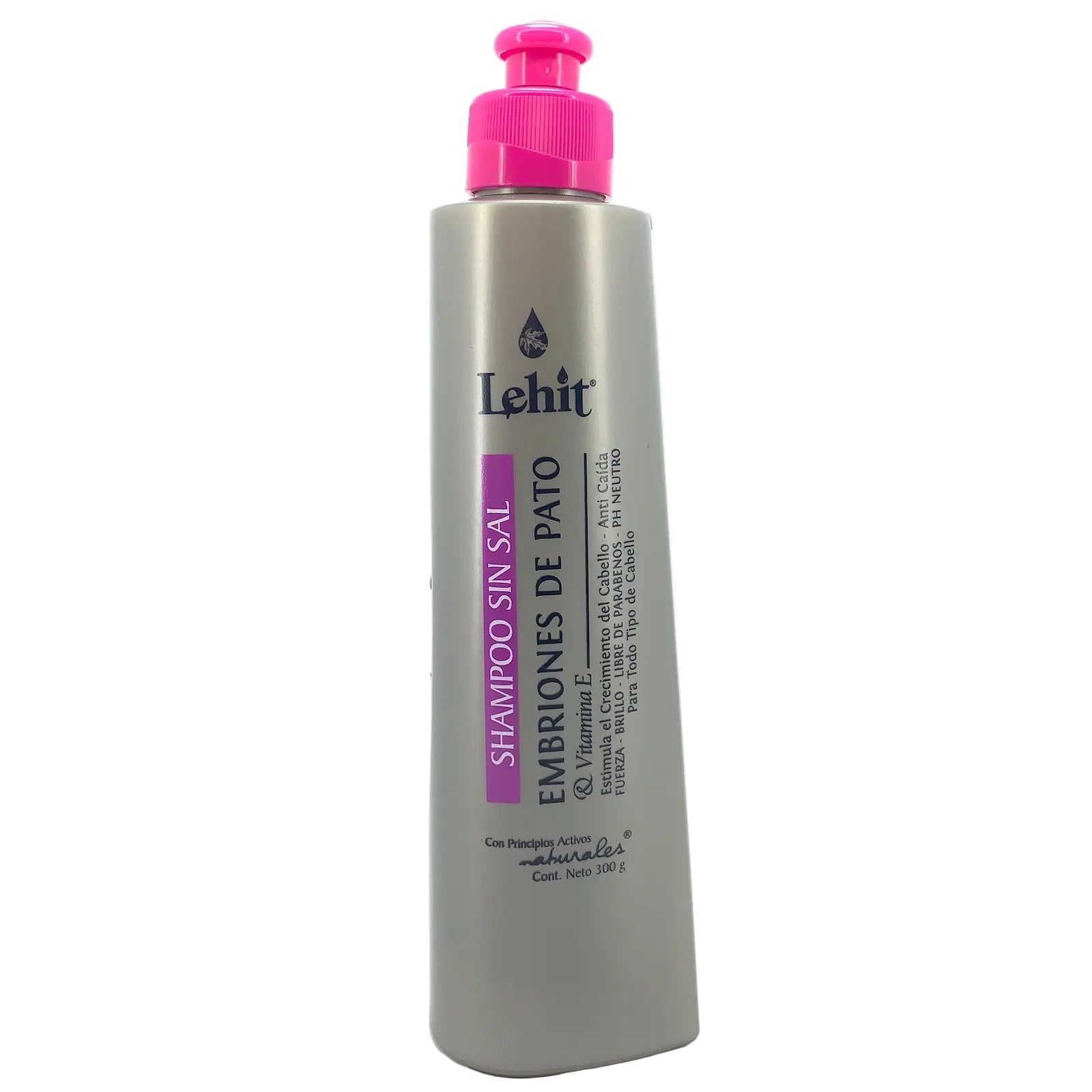 Shampoo Sin Sal con Embrión Vegetal y Vitamina E 300g Lehit