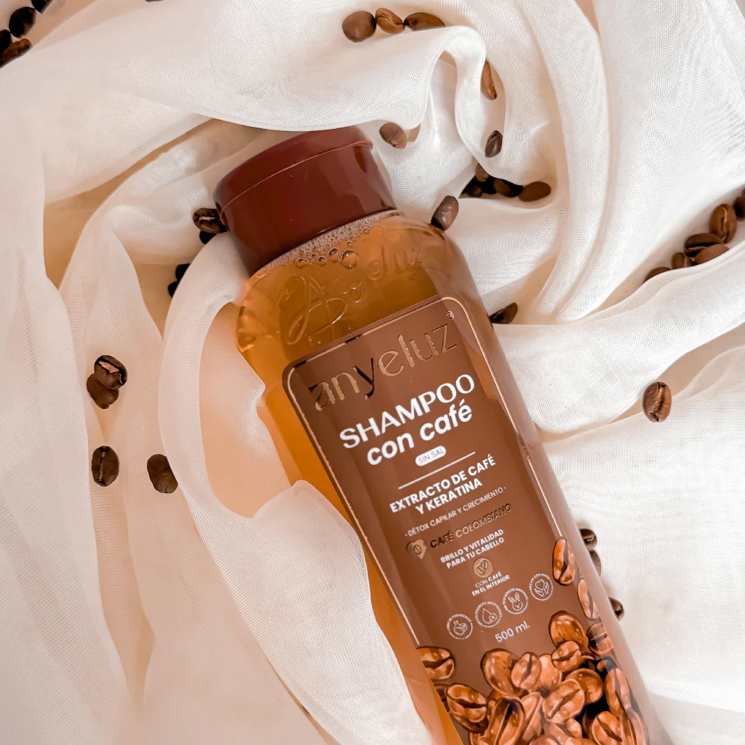 Shampoo Estimulante de Café Anyeluz 500 ml
