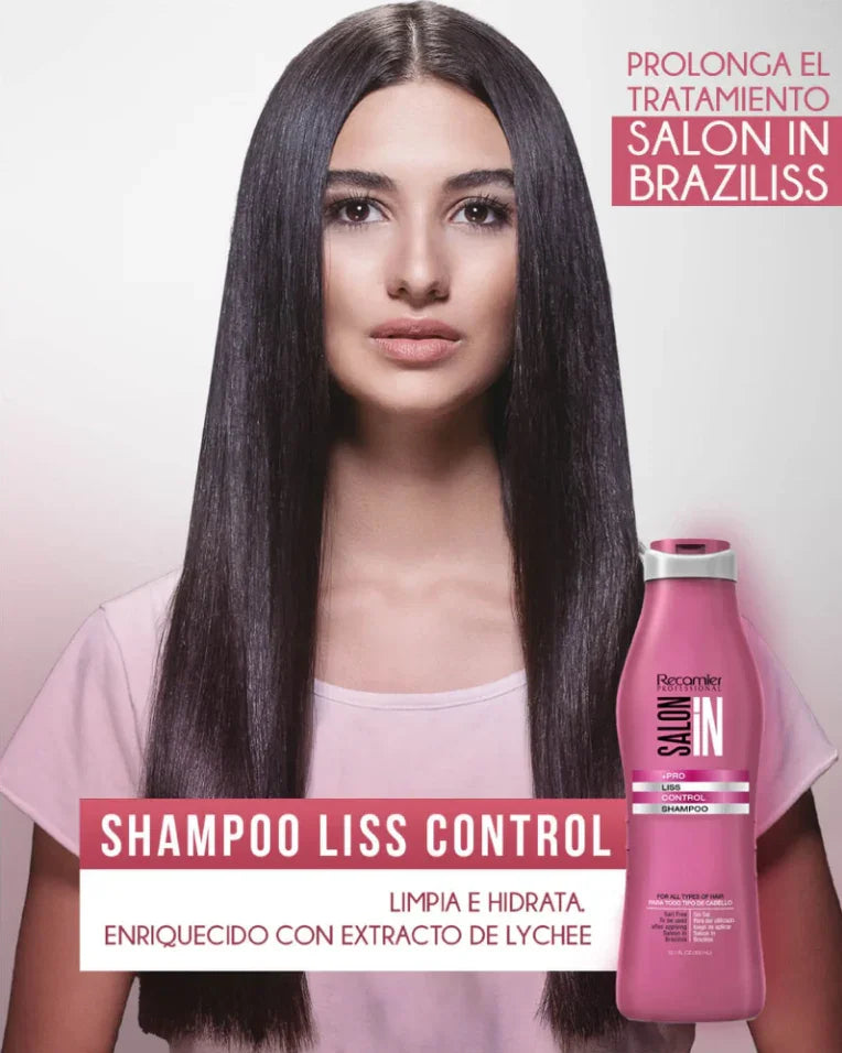 Shampoo Liss Control Recamier Rosado X 300