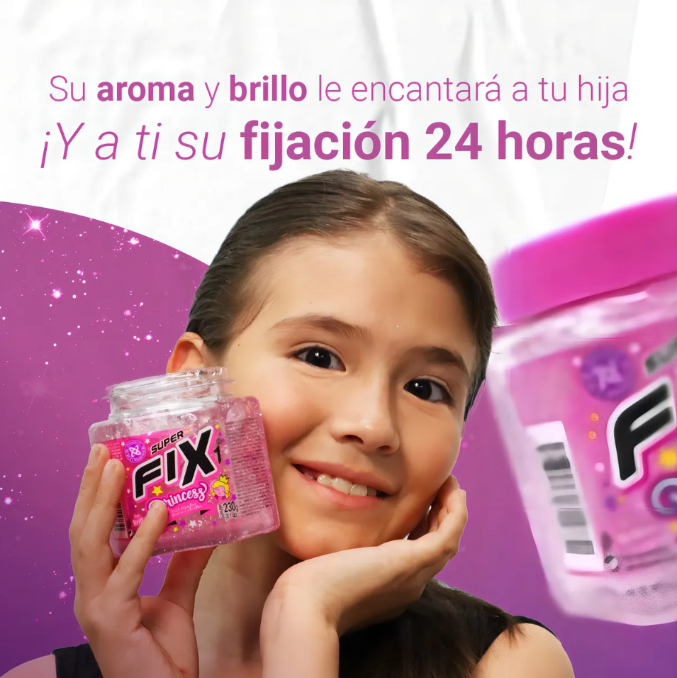 Super Fixi Gel Fijador Princess Pote X230 G